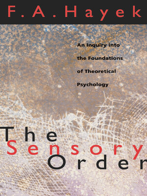 cover image of The Sensory Order
